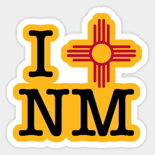 I Zia Sun New Mexico Sticker